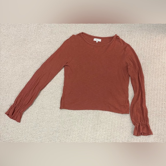 Madewell Texture & Thread Ruffle-Cuff Top - Picture 6 of 10